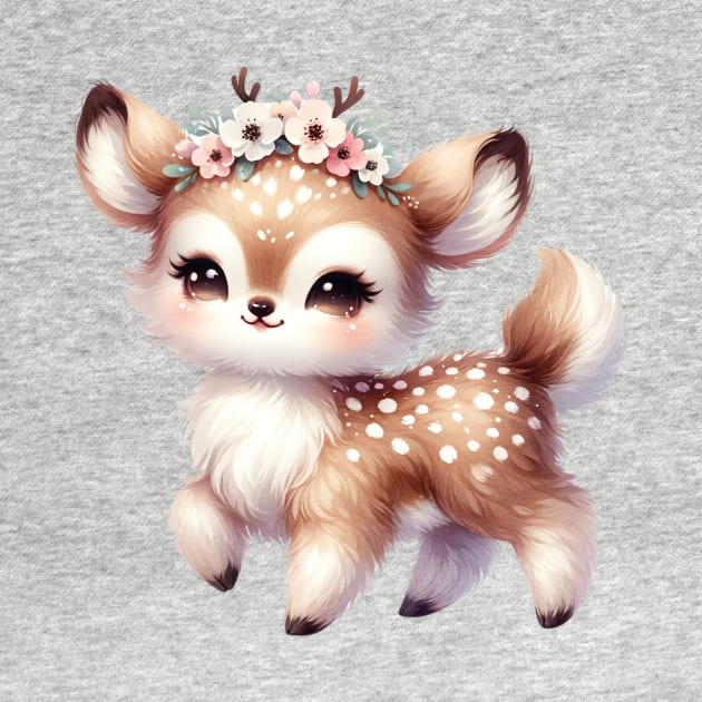 Boho Baby Deer by dcohea